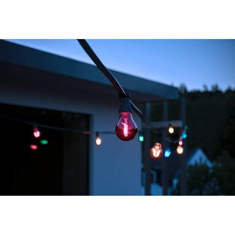 Trade Shop - Kit 10 Pezzi Lampadina Led Abs Acrilico 220 Lm Luce Calda Colorata Filamento E27 -