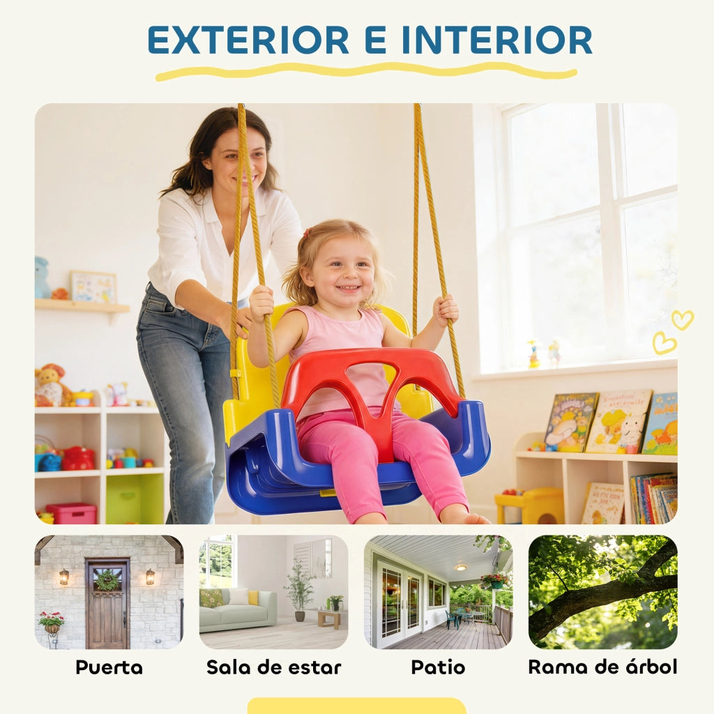 Altalena per bambini 3 in 1 ¨C zephmum ¨C Blu scuro