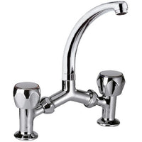 Rubinetto a ponte con canna a c serie 1000 2000 remer