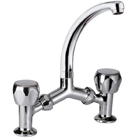 Rubinetto a ponte con canna a c serie 1000 2000 remer