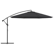 Ombrellone a braccio con palo in alluminio nero da 350 cm 02_0008482