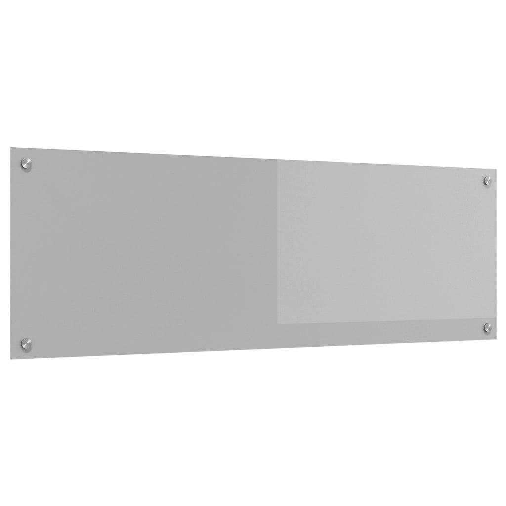 Schienale Cucina Grigio Chiaro 120x40x0,6 cm Vetro Temperato