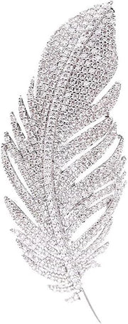 Broche a spillo con cristallo strass per donne e uomini - Disegno foglia delicatoSpille eleganti per abiti da cerimonia - Accessori per matrimoni e compleanni