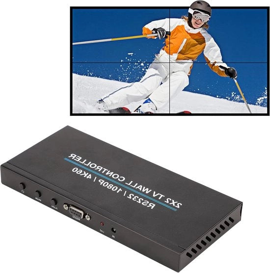 Controller di Wall Video HDMI 4K 60HZ Rotazione Schermo HD Supporto Schermo Diviso 1080P 2x2 1x2 1x3 1x4 2x1 3x1 4x1 Rotazione 180 Gradi (EU)