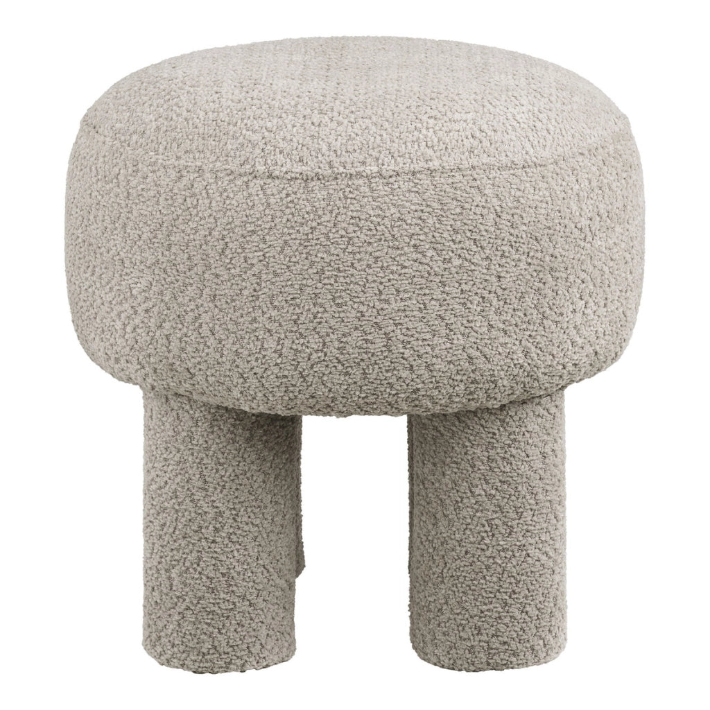 Pouf Perth, Grigio, Poliestere, 43x43x43 cm