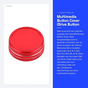 Copertura del pulsante multimediali in alluminio CNC - Compatibile con A/B/E/GLK/GLA/CLA/GLE/ML/GL classe - Rosso - Antiscivolo - 100% Garanzia di soddisfazione - Leggero - Accessorio interno