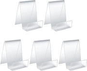 Supporto per libri in acrilato trasparente - Tavolo di supporto - Sedia per tablet - Supporti per libri - Sedia per pittore - Per foto, libri, musica, artigianato - Set da 5 pezzi