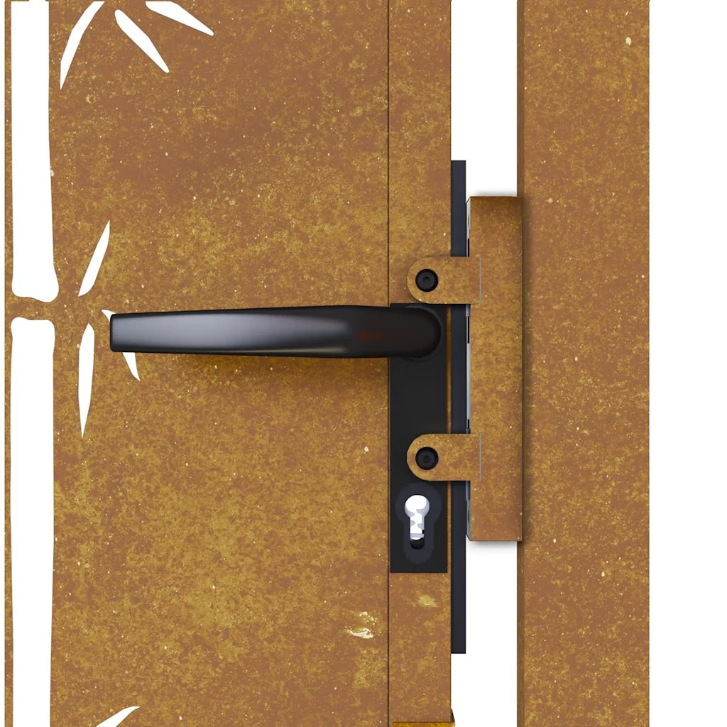 Cancello da Giardino 105x80 cm in Acciaio Corten Design BambÃ¹
