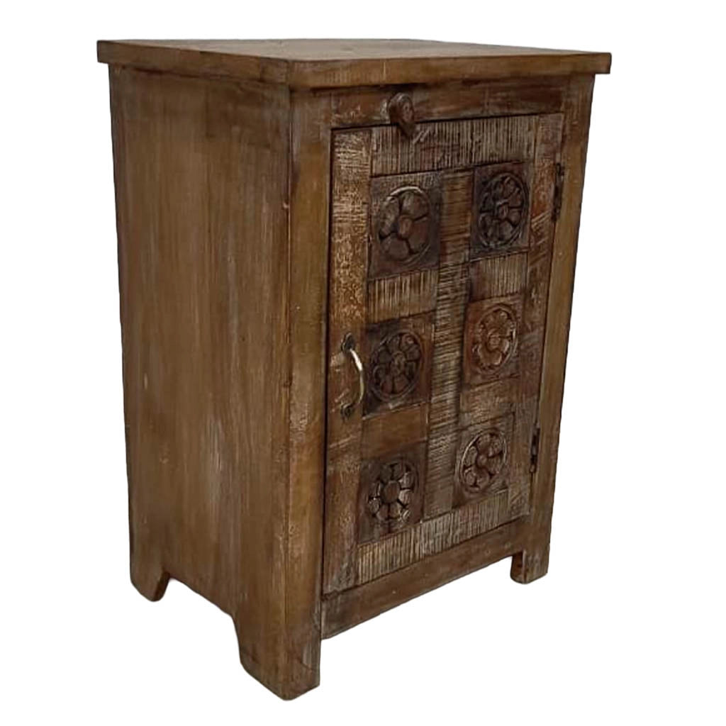Comodino in legno fatto a mano50x36x71h cm