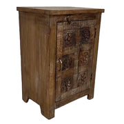 Comodino in legno fatto a mano50x36x71h cm