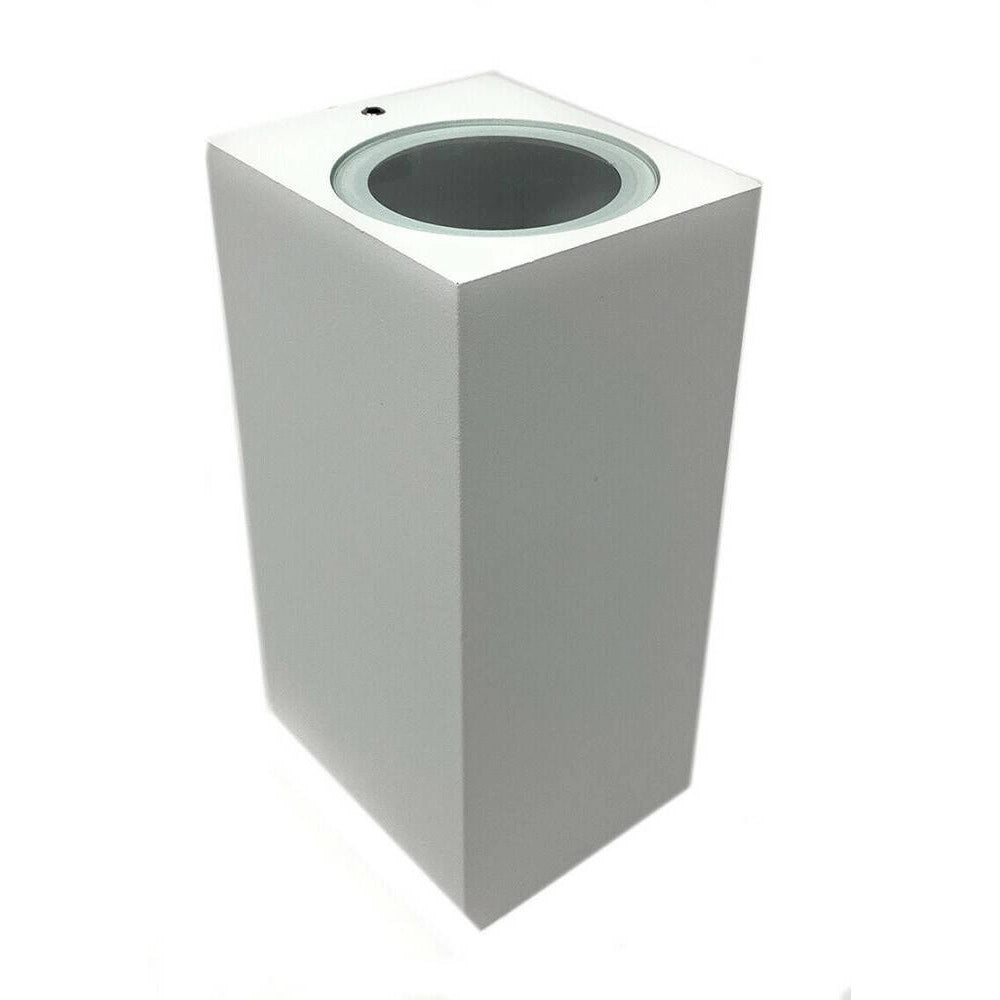 Trade Shop - Applique Parete Doppia Emissione Attacco Gu10 Lampada Moderna Es55 Up & Down Ip65 -
