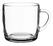 Bicchiere KADAX per caffè, tè, bevande, succhi di frutta, acqua con manico, 310 ml.
