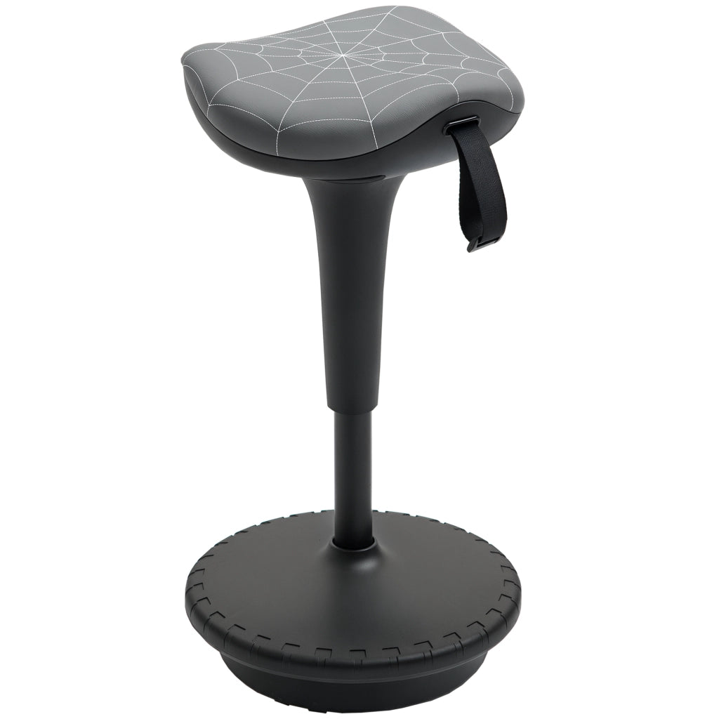 Sgabello da ufficio ergonomico, girevole e regolabile in altezza ¨C zephmum ¨C Grigio, 65.5-83.5 cm