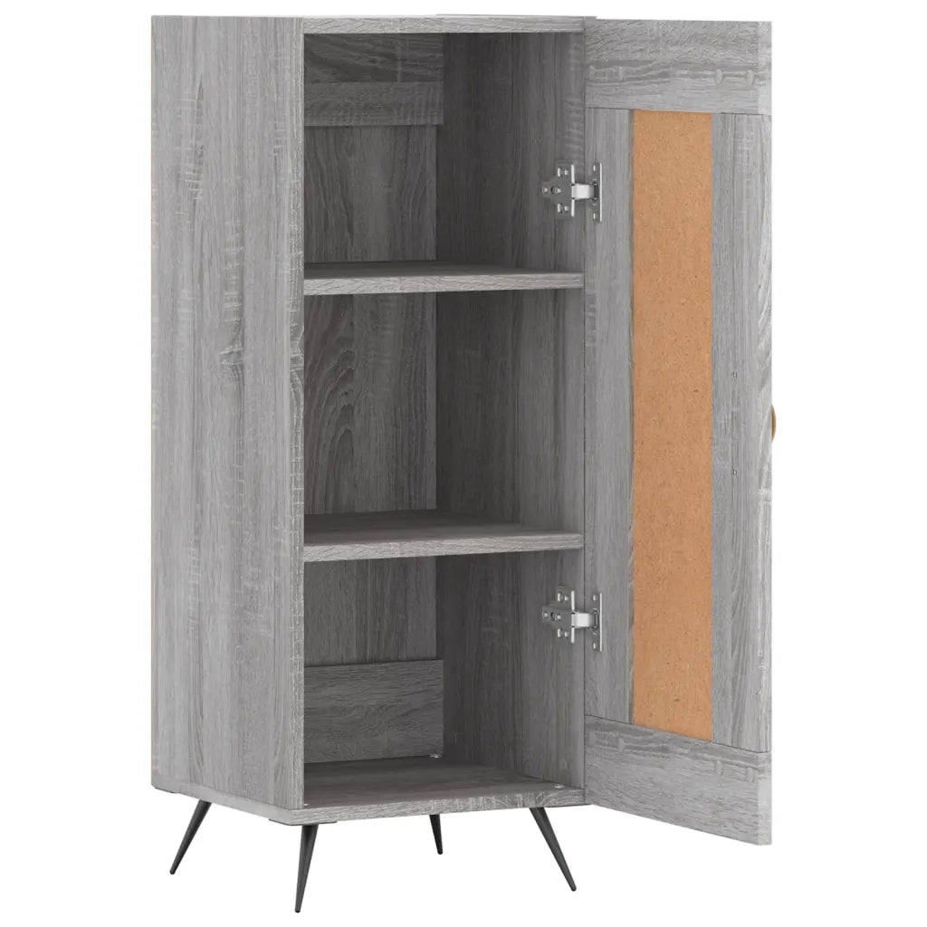 Credenza | Madia | Buffet da pranzo | Armadio da pranzo Grigio Sonoma 34,5x34x90 cm in Legno Multistrato
