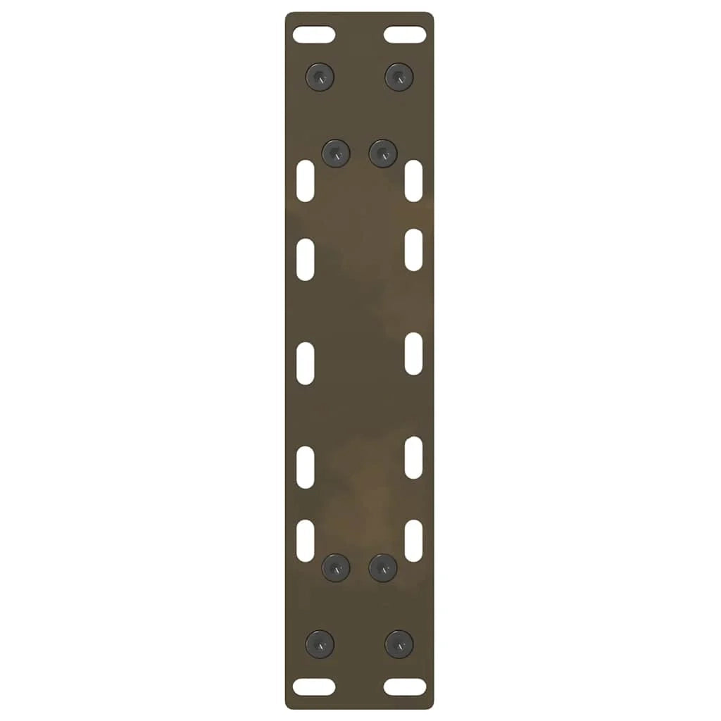 Set di 2 robuste gambe per consolle con piedini livellatori 38 x 73 cm in acciaio verniciato a polvere naturale 02_0057539