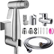 Set di doccia e bidet in acciaio inossidabile - Doppia funzione - Ideale per la pulizia dei pavimenti - Adatto per la stanza da bagno e il water