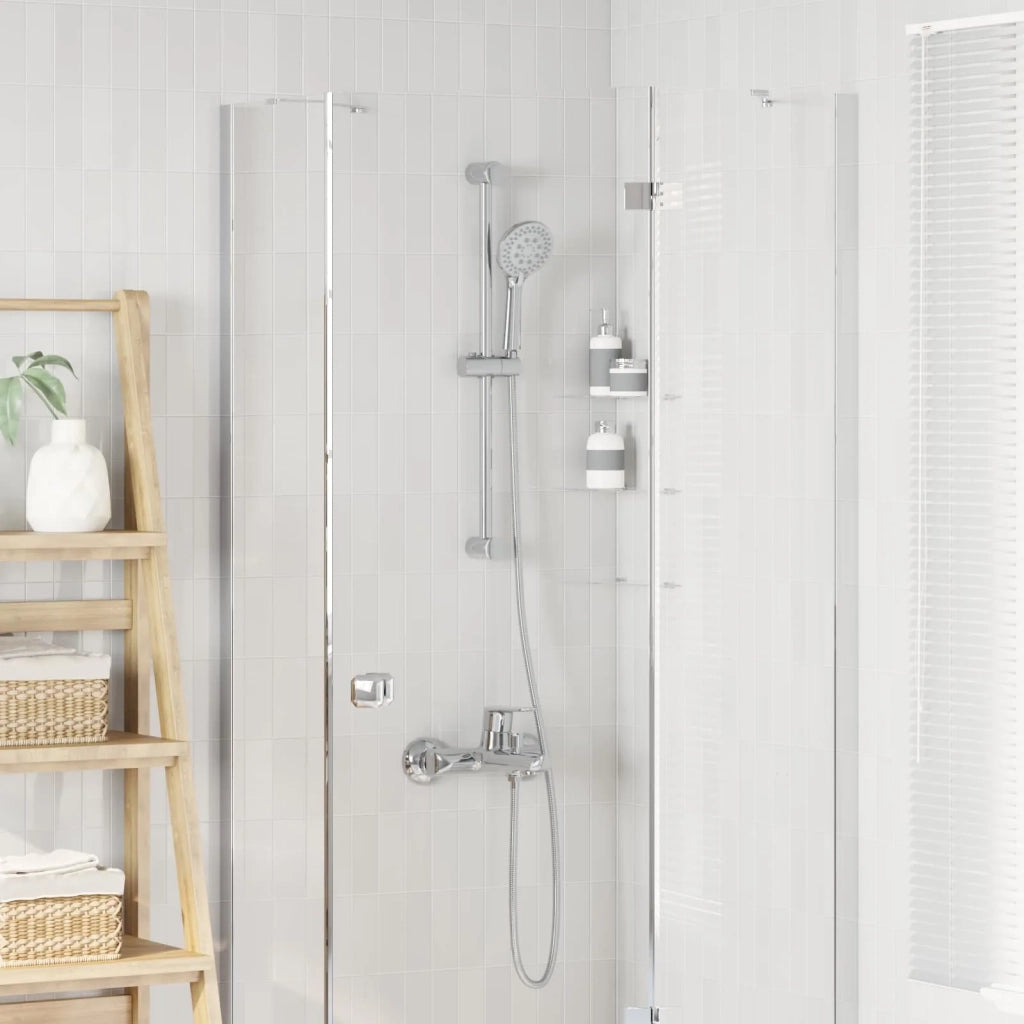 Set di Sistema Doccia Cromato 71 cm Acciaio Inox CFW3575962