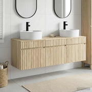 Set di Armadi da Bagno 3 pz Rovere Sonoma 49 x 44,5 x 65 cm 3405749