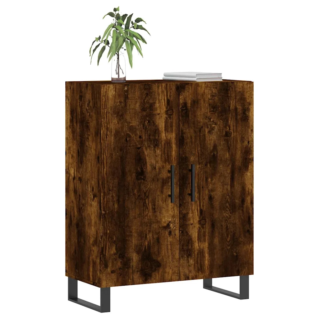 Credenza | Madia | Buffet da pranzo | Armadio da pranzo Rovere Fumo 69,5x34x90 cm in Legno Multistrato