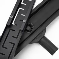 Canalina Di Scarico Rea Greek Pro Black Matt 90