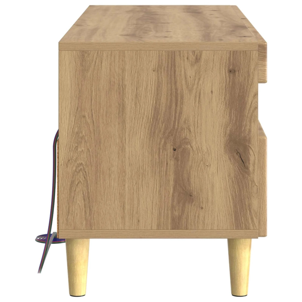 Mobile TV LED Rovere Artigianale Legno ingegnerizzato 896784