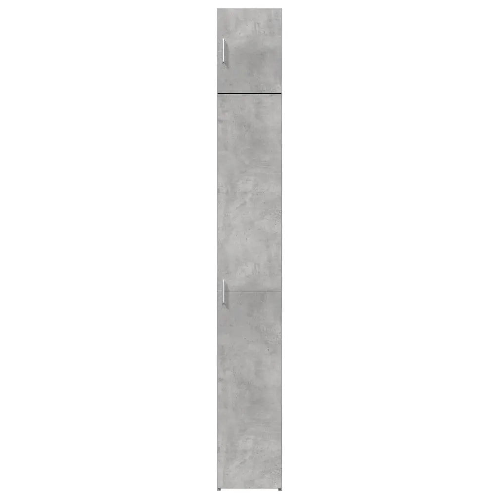Mobile Sottile Grigio Cemento 30x42,5x225 cm in Truciolato 3281262