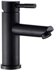 Kraan per bagno, cassa in acciaio inossidabile, miscelatore, adatto per lavabi, uscita rotonda, regolabile per entrambi i flussi d'acqua calda e fredda.