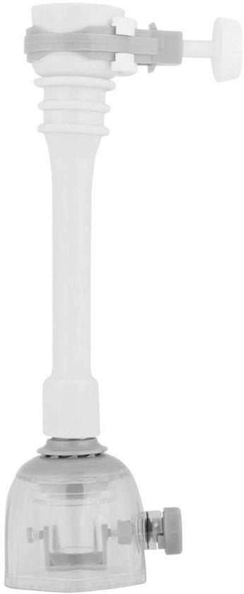 Pezzo di rubinetto rotante - Adattabile - Risparmio d'acqua - Cucina/Bagno - Materiale ABS di alta qualità - 18 cm Grigio - Rubinetto estensibile