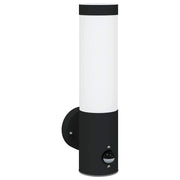 Applique da esterno moderna design minimalista 12 x 7 x 29 cm acciaio inox nero 02_0056487