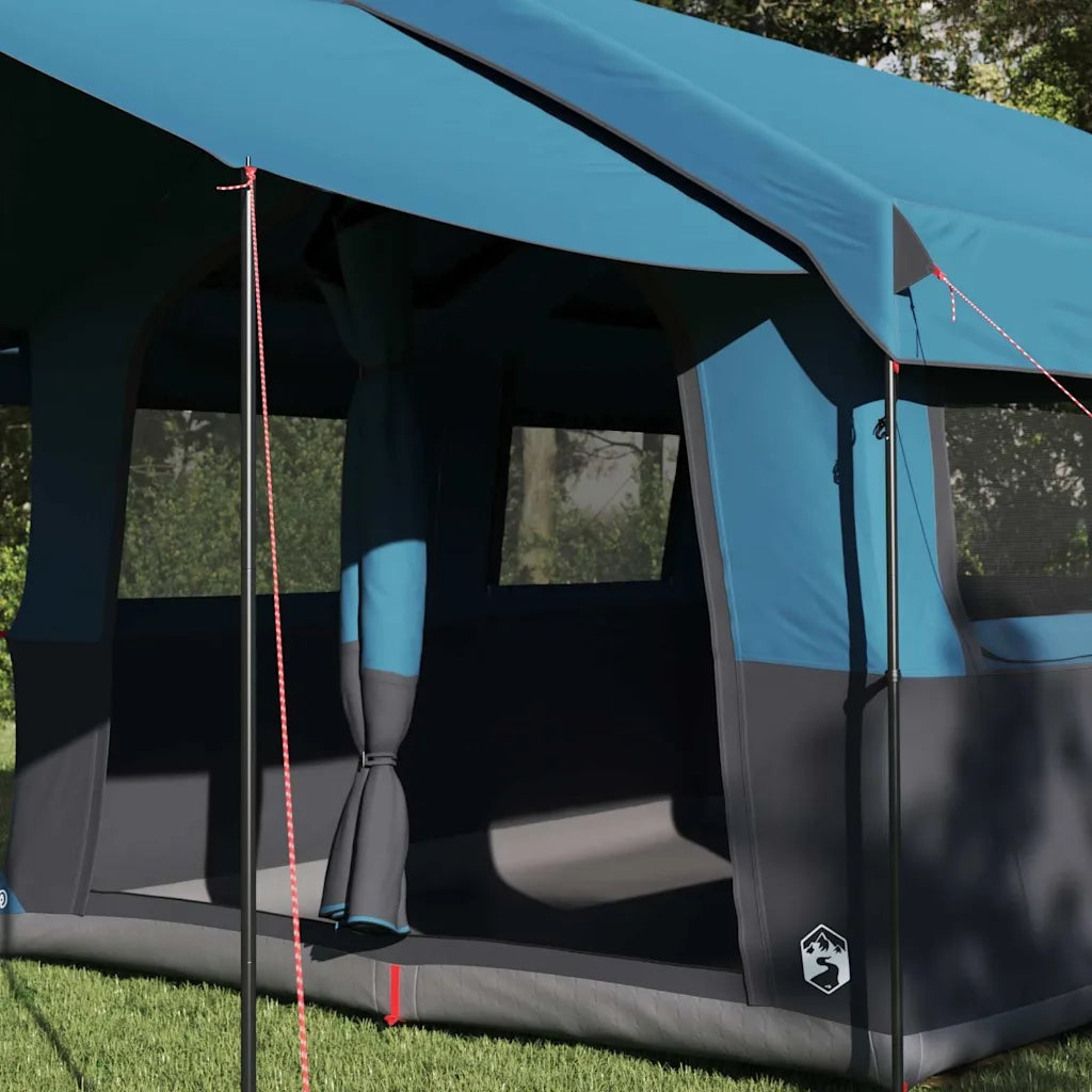 Tenda familiare per 4 persone Blu e Grigio 324 x 255 x 230 cm