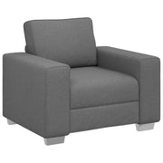Poltrona | Sedia Relax Sofa Grigio scuro 100 cm Tessuto