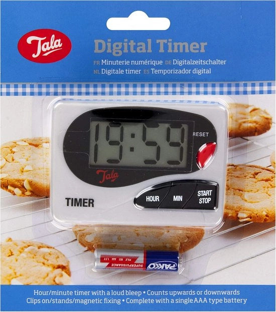Alarme da Cucina Digitale con Magnete e Viti - Orologio da Cucina con Allarme Acuto e Display Chiaramente Visibile