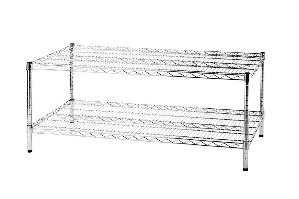 Archimede scaffale metallico scaffale 2 ripiani cm 61 x 121 x h. 50 cucina bagno garage cabina armadio