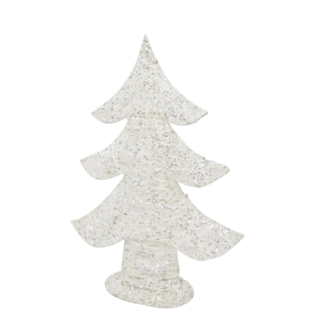 MAURY'S ALBERO DI NATALE DECORATIVO GLITTER WHITE DA 45 CM