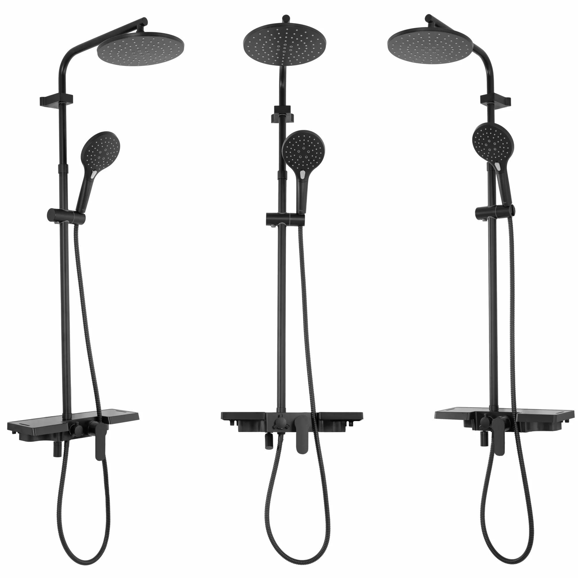 Set Doccia Da Incasso Rea Santos Black