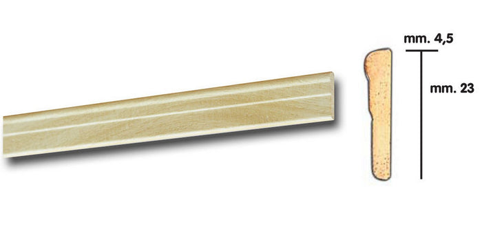 cornice per parati 4,5x23 barocco 200 cm frassino cod:ferx.19603