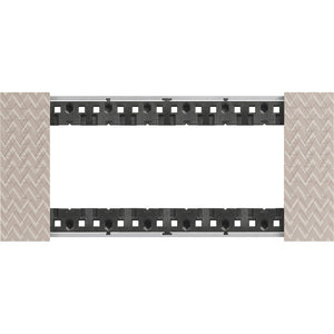 Placca Bticino Living Now 6 moduli colore Optic KA4806MM