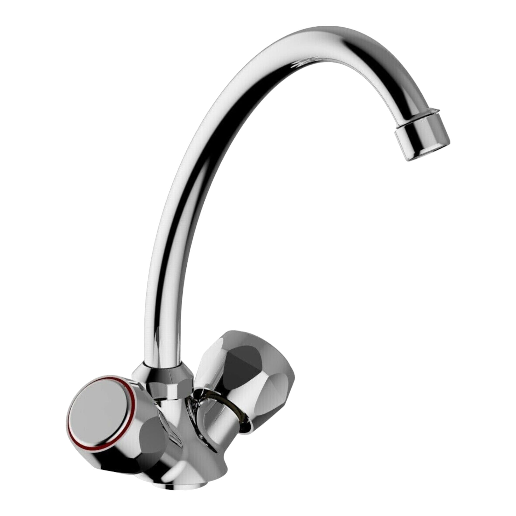 Rubinetto per cucina maniglie tonde, classico