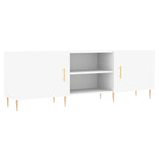 Mobile TV multimediale mensola TV credenza TV sala da pranzo soggiorno camera da letto 150 x 30 x 50 cm legno ingegnerizzato bianco 02_0025992