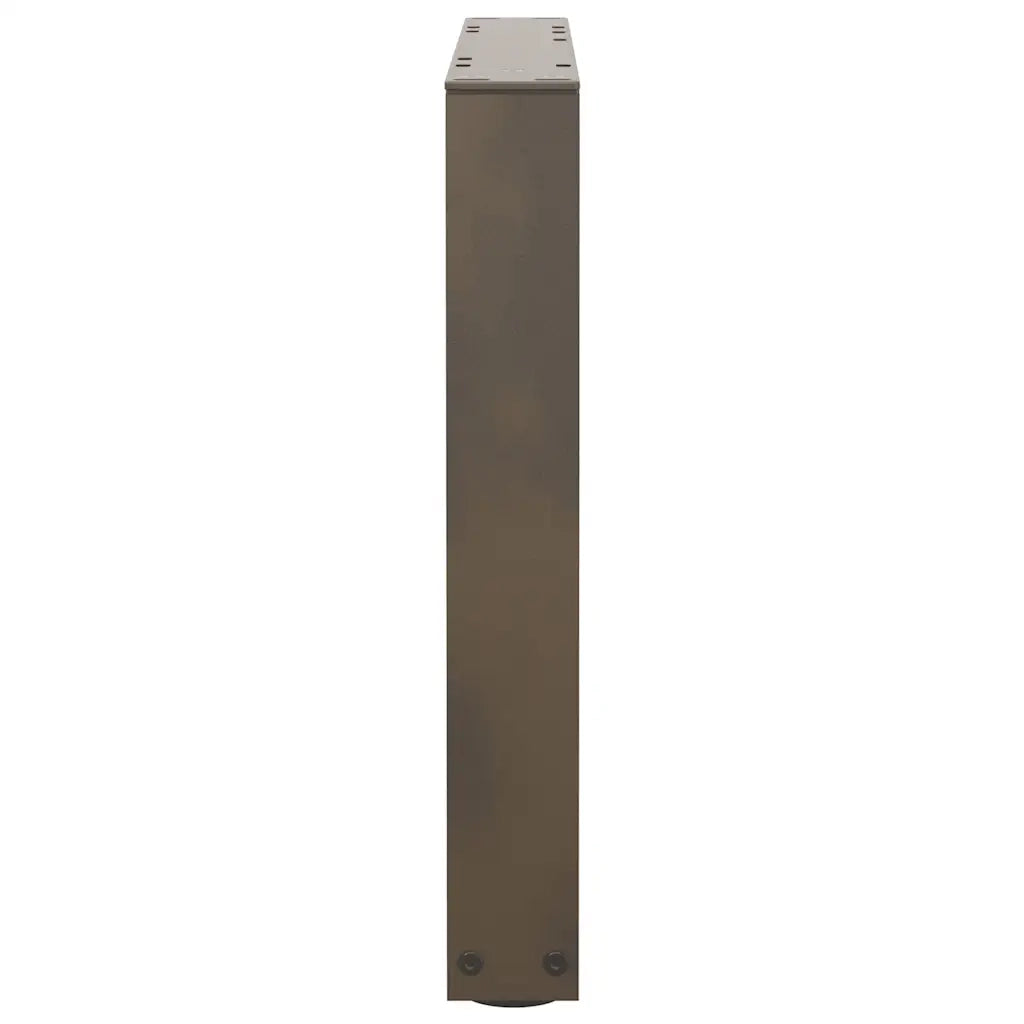 Gambe per Tavolino da CaffÃ¨ a Forma di V 2 pz Acciaio Naturale 50x(42-43,3) cm Acciaio