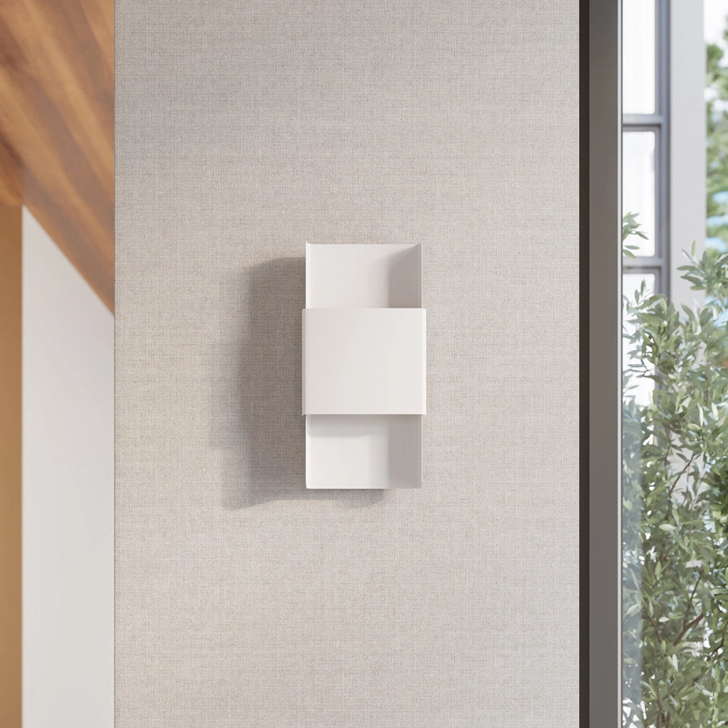 Applique moderna rettangolare bianca SKELDA 2xG9 Pure Lume