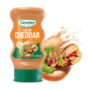 Develey salsa cheddar condimento confezione squeeze 250 ml