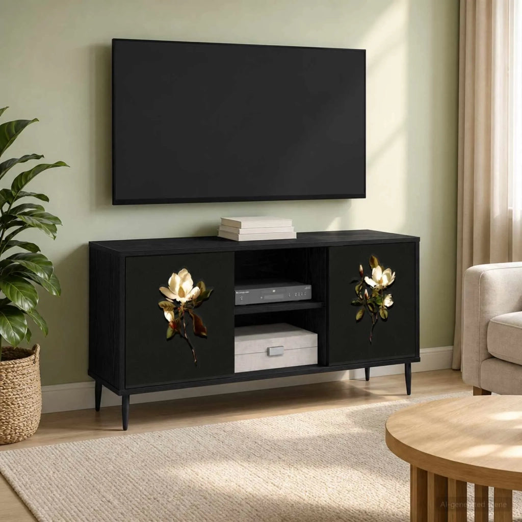 Mobile TV BREMEN 102 x 33 x 51 cm Rovere Nero 8007067