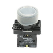 Pulsante di comando nero con coperchio protettivo 1NO, 400V/10A, LAY5-EP21, IP65 Breckner Germany