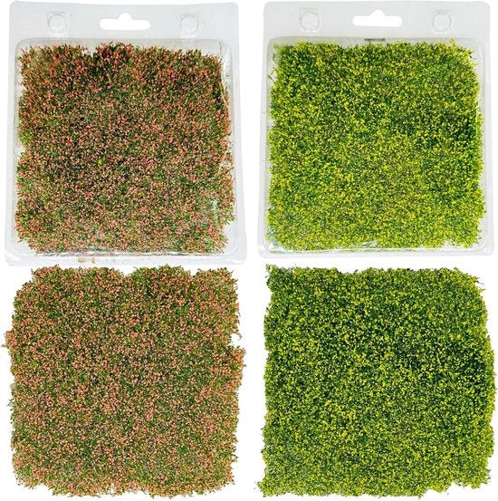 Decorazione del Paesaggio con Steli di Gras Statici (Stile 1) per Ornamenti Miniaturistici e Accessori di Paesaggio per Modello Ferroviario