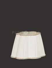 TC.3055 PARALUME D.25CM MARGHERITA PLISSE'AVORIO ATTACCO E14