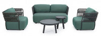 Poltrona 92x86x79h cm con Cuscini Palmer Antracite/Jade