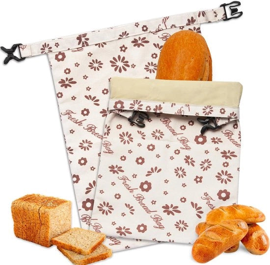 1 Pacchetto di Sacchetti di Pasta per Pane Artigianale - Sacchetti per Pane Artigianale - Pane Naturale - Sacchetti di Cotonatura per Cibo Fresco - Sacchetti per Pane Naturale - Sacchetti Perfetti per Cibo Artigianale