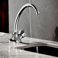 Rubinetto per cucina maniglie tonde, classico