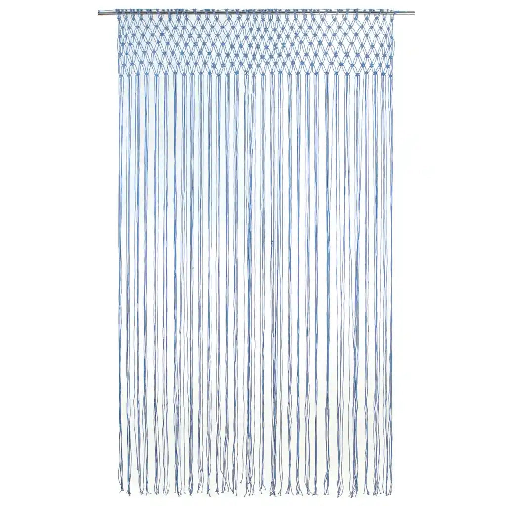 Tenda Macramè Blu 140x240 cm in Cotone 323985